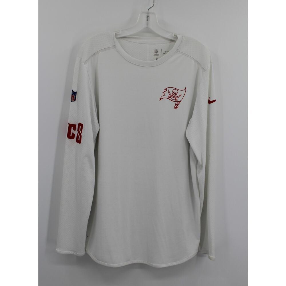 Nike Dri-Fit 2017 NFL Tampa Buccaneers Sideline Player Long Sleeve T-Shirt M